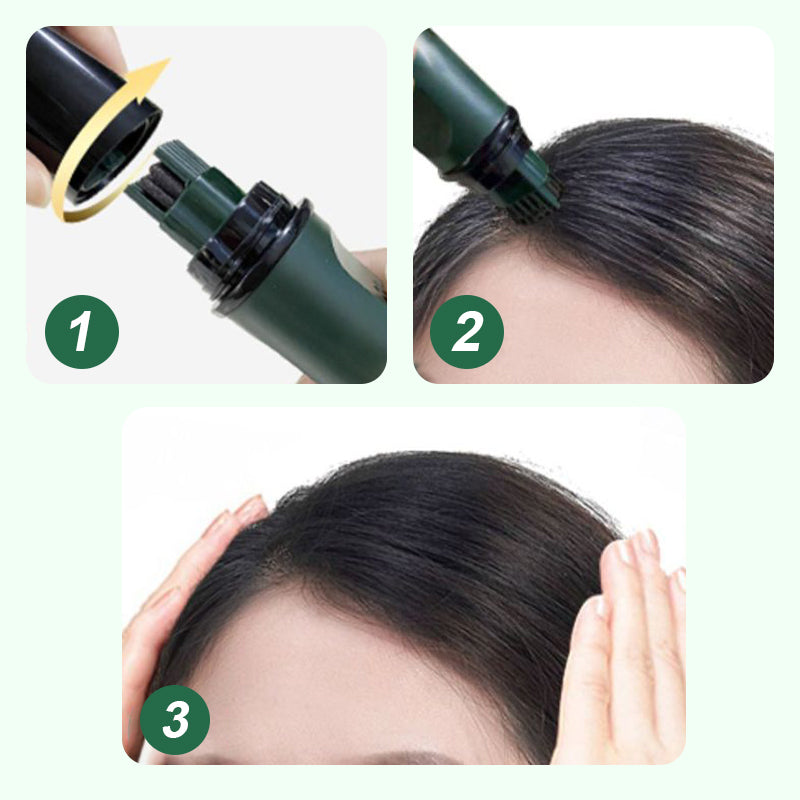 ✏️ BUY 2 GET 1 FREE! ✨ Temporary Gray Coverage Hair Dye Pen - 10-Second Root Touch-Up with Water-Resistant Formula for Instant Youthful Look 🌟🧴