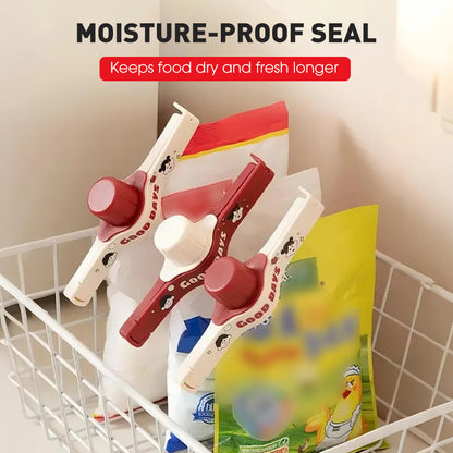 🛍️ Kitchen Sealing Clip — Moisture-Proof, Double Serration, Smooth Pouring
