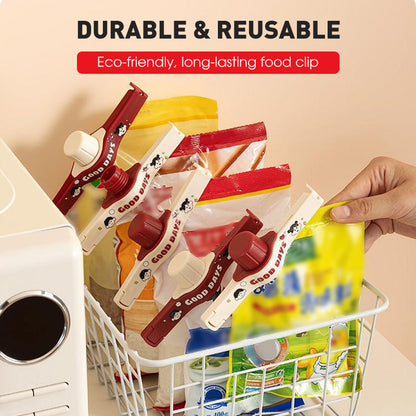 🛍️ Kitchen Sealing Clip — Moisture-Proof, Double Serration, Smooth Pouring
