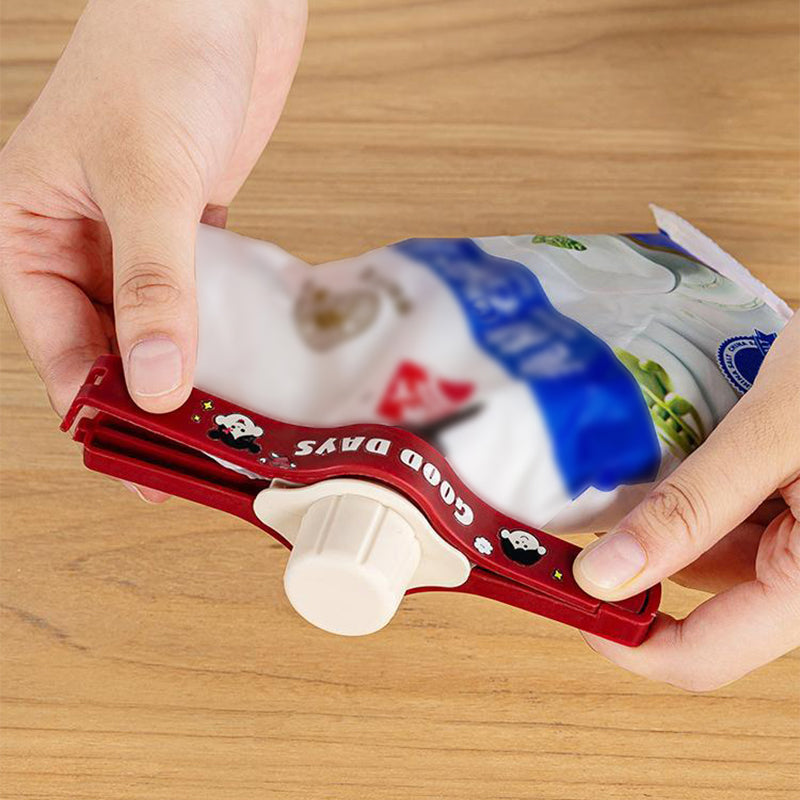 🛍️ Kitchen Sealing Clip — Moisture-Proof, Double Serration, Smooth Pouring