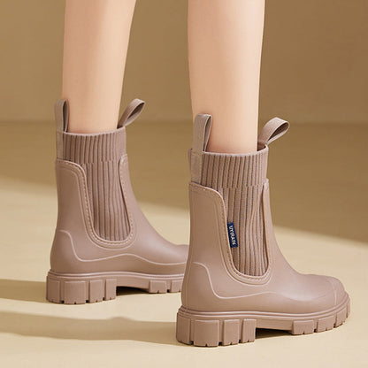 🔥HOT SALE 50% OFF☔️Waterproof Non-Slip Thick Sole Mid-Calf Boots