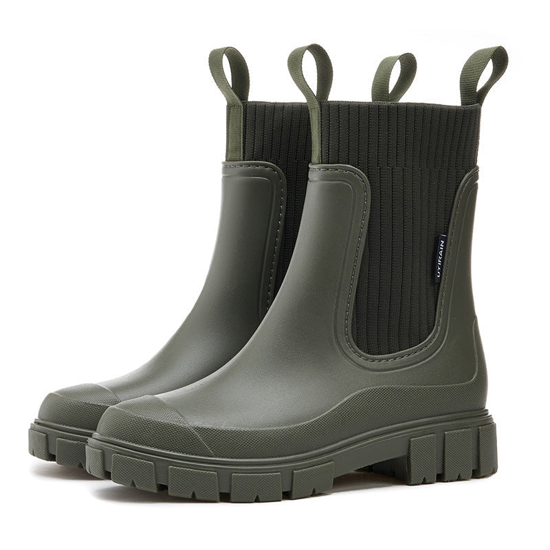 🔥HOT SALE 50% OFF☔️Waterproof Non-Slip Thick Sole Mid-Calf Boots