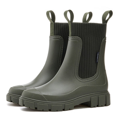 🔥HOT SALE 50% OFF☔️Waterproof Non-Slip Thick Sole Mid-Calf Boots