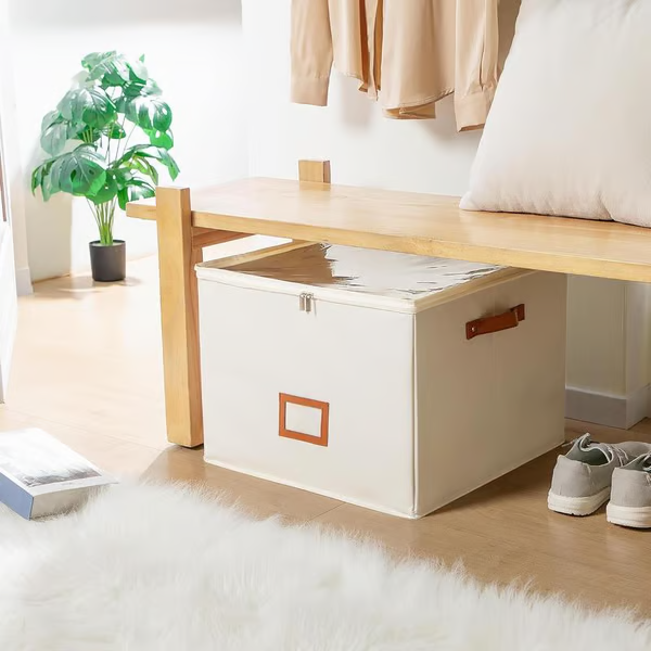⏰🔥LIMITED TIME 50% OFF! 👟 Fabric Shoe Organizer Storage Box – Foldable, Large Capacity, Dustproof & Breathable for Closet & Bedroom 🧺✨