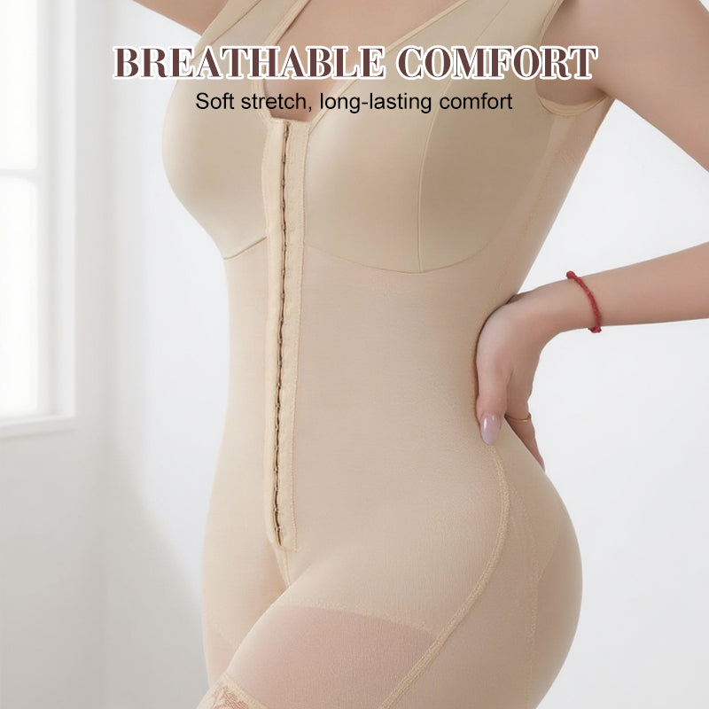 💎 50% OFF! 💎 Sculpting Bodysuit with Front Closure – Full-Body Shaping, Anti-Roll Hem & Discreet Zipper