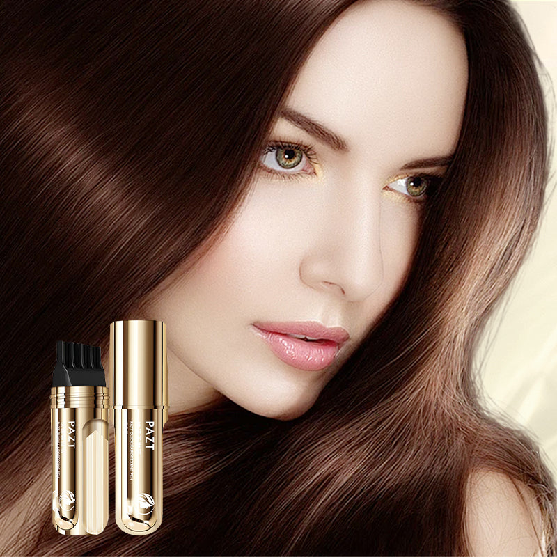 ✨ 2-IN-1 HAIR DYE COMB - Precision Application for Gray Coverage, Non-Drip Formula with Nourishing Argan Oil, 5 Min Processing Time 🌸🧴