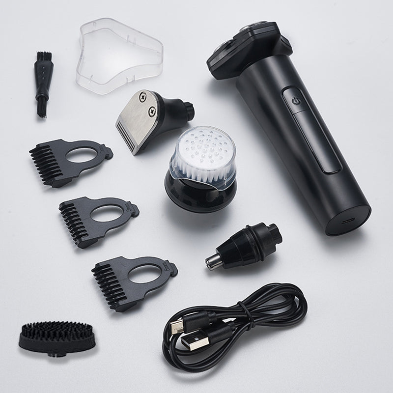 Multi Functional Electric LED Display 3-Blade Razor for Men