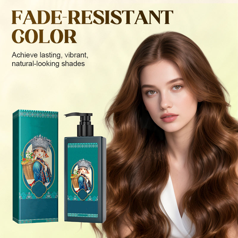 🌿 BUY 2 GET 1 FREE! ✨ Plant Extract Hair Dye for Gray Hair - Natural Formula with Nourishing Botanicals for Damage-Free Color & Shine 💆‍♀️💫