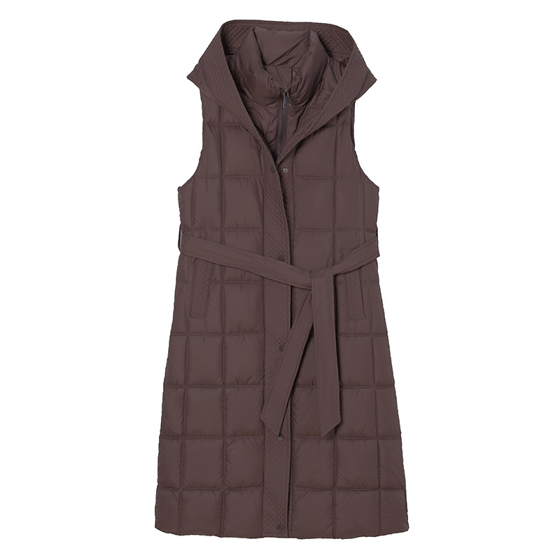 Women's Sleeveless Hooded Quilted Waistcoat
