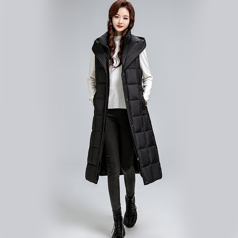 Women's Sleeveless Hooded Quilted Waistcoat