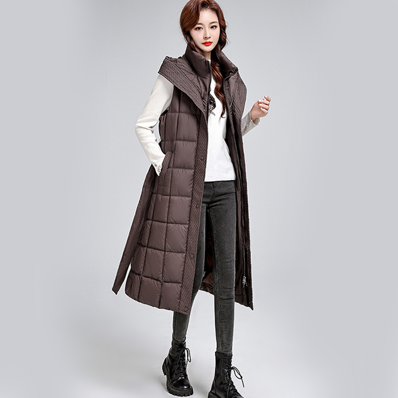 Women's Sleeveless Hooded Quilted Waistcoat