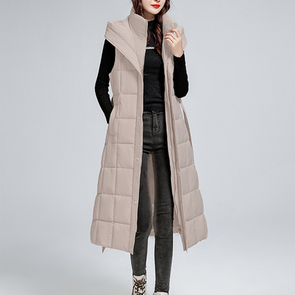 Women's Sleeveless Hooded Quilted Waistcoat