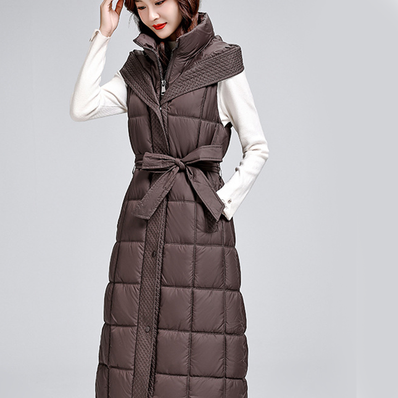 Women's Sleeveless Hooded Quilted Waistcoat