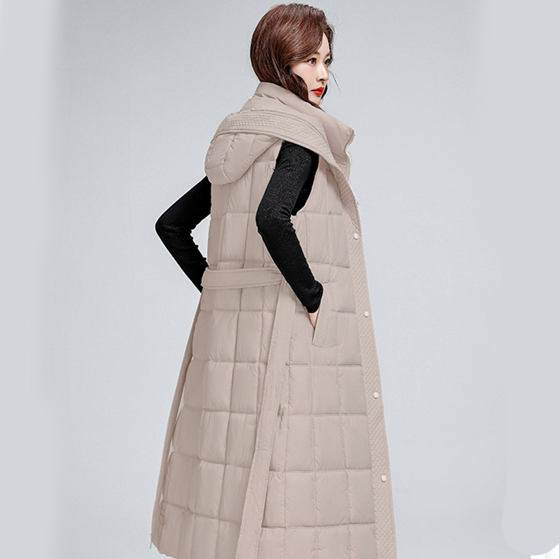Women's Sleeveless Hooded Quilted Waistcoat