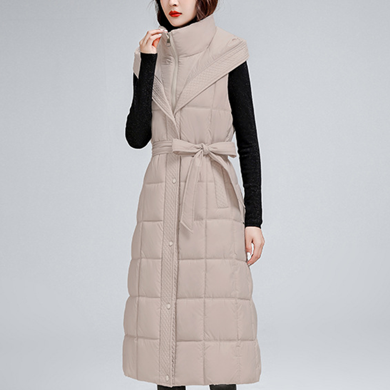 Women's Sleeveless Hooded Quilted Waistcoat