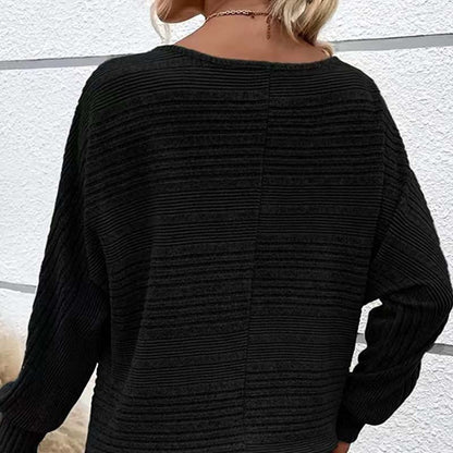 🎉Hot Sale🎉Women's Striped Long Sleeve Half-Zip Top