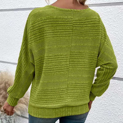 🎉Hot Sale🎉Women's Striped Long Sleeve Half-Zip Top