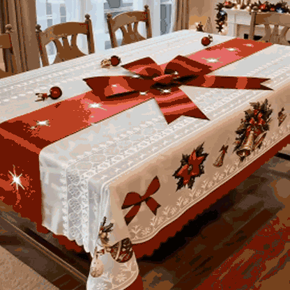 ✨Christmas Special price £9.99!！🎁Stylish Christmas Printed Tablecloth🔥