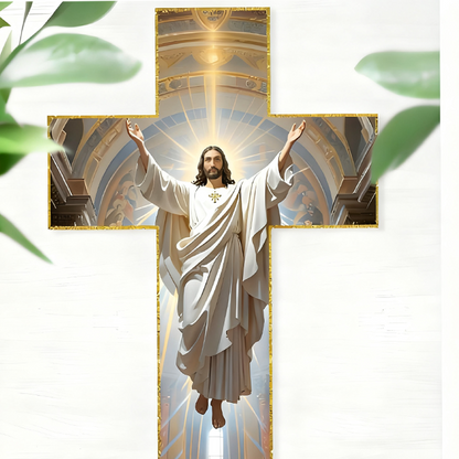 Retro Jesus Christ Wall Cross Decor