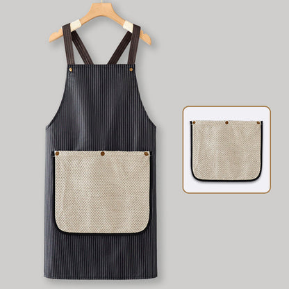 👨‍🍳 LIMITED-TIME 50% OFF! 💥 Cross-Back Waterproof Apron with Detachable Hand Towel – Oil-Proof, Breathable, No Ties ✨