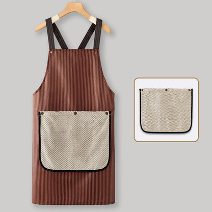 👨‍🍳 LIMITED-TIME 50% OFF! 💥 Cross-Back Waterproof Apron with Detachable Hand Towel – Oil-Proof, Breathable, No Ties ✨