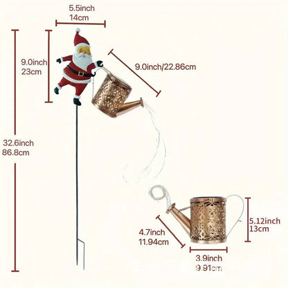 Solar-Powered Santa Claus Garden Stake Light