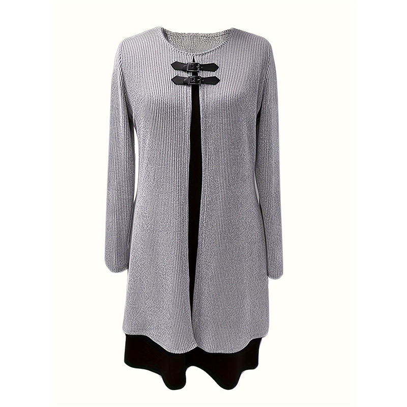 💃New Arrival🌸Women's Faux Two-Piece A-Line Knee-Length Dress