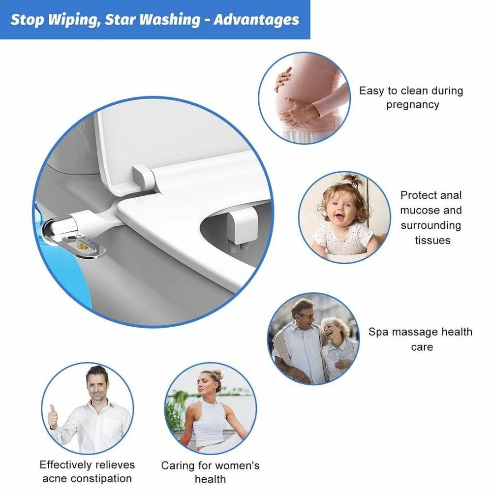 🚽 50% OFF NOW! 🚿 Non-Electric Dual Nozzle Bidet – Hygienic Self-Washing, Adjustable Water Pressure & Easy Installation Kit 🛠️