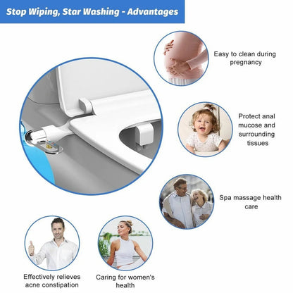 🚽 50% OFF NOW! 🚿 Non-Electric Dual Nozzle Bidet – Hygienic Self-Washing, Adjustable Water Pressure & Easy Installation Kit 🛠️