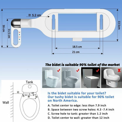 🚽 50% OFF NOW! 🚿 Non-Electric Dual Nozzle Bidet – Hygienic Self-Washing, Adjustable Water Pressure & Easy Installation Kit 🛠️