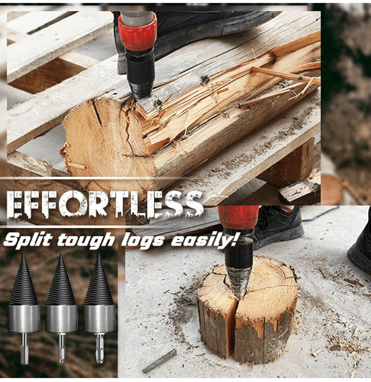 🪓 50% OFF NOW! 🔥 HEX SHANK FIREWOOD DRILL BIT - Splits Logs in Seconds, Hardened Steel Construction for Maximum Durability 🌲⚡