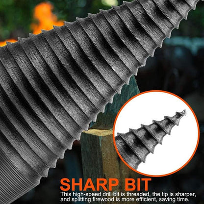 🪓 50% OFF NOW! 🔥 HEX SHANK FIREWOOD DRILL BIT - Splits Logs in Seconds, Hardened Steel Construction for Maximum Durability 🌲⚡