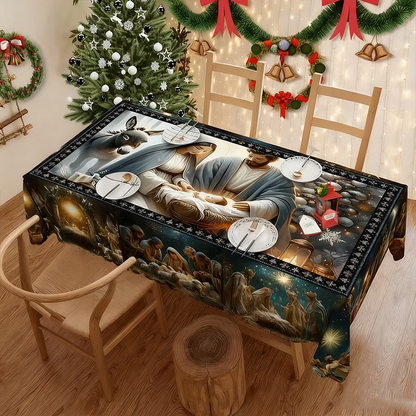 ✨Christmas Special price £9.99!！🎁Stylish Christmas Printed Tablecloth🔥