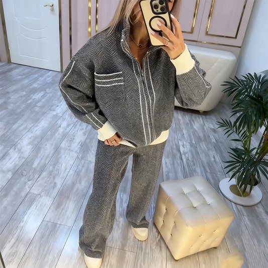 ⏳Limited-time 50% off⏰Women’s Stylish Jacket & Pants 2-Piece Set🧥👖