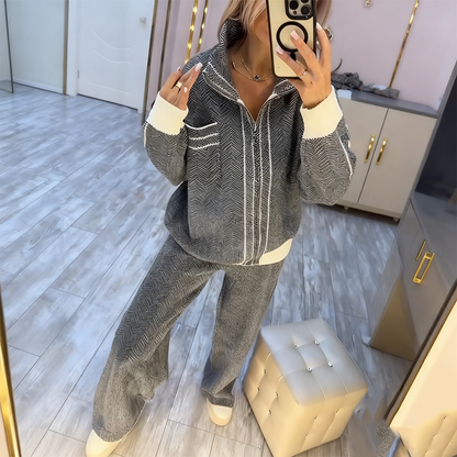 ⏳Limited-time 50% off⏰Women’s Stylish Jacket & Pants 2-Piece Set🧥👖