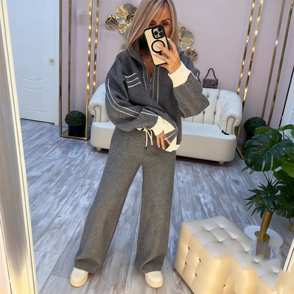 Women’s Stylish Jacket & Pants 2-Piece Set