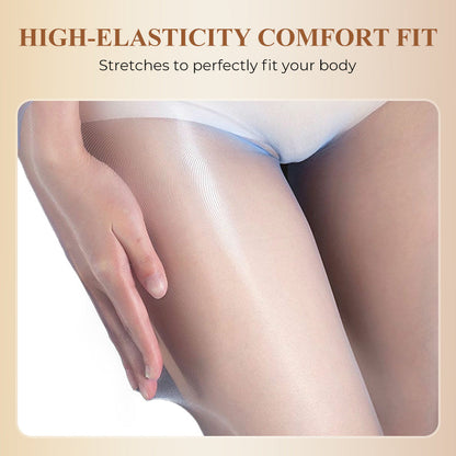 ✨ BUY 1 GET 1 FREE! ✨ High-Waist Glossy Tights – Open-Crotch, Ultra-Thin, Luminous ✨