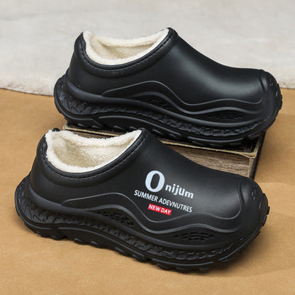 🔥 Cozy Waterproof Fleece-Lined Slip-On Shoes — Ultra-Warm, Soft & Comfortable
