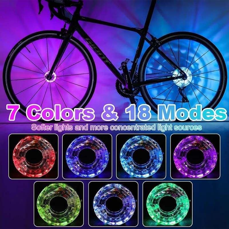 🔥 Hot Sale 50% OFF 🔥 LED Cycling Wheel Hub Light for Night Riding