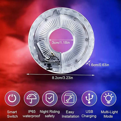 🔥 Hot Sale 50% OFF 🔥 LED Cycling Wheel Hub Light for Night Riding
