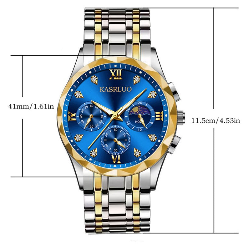 🔥 Men's Waterproof Quartz Watch - Stylish & Durable, Perfect for Daily Wear and Outdoor Activities ✨