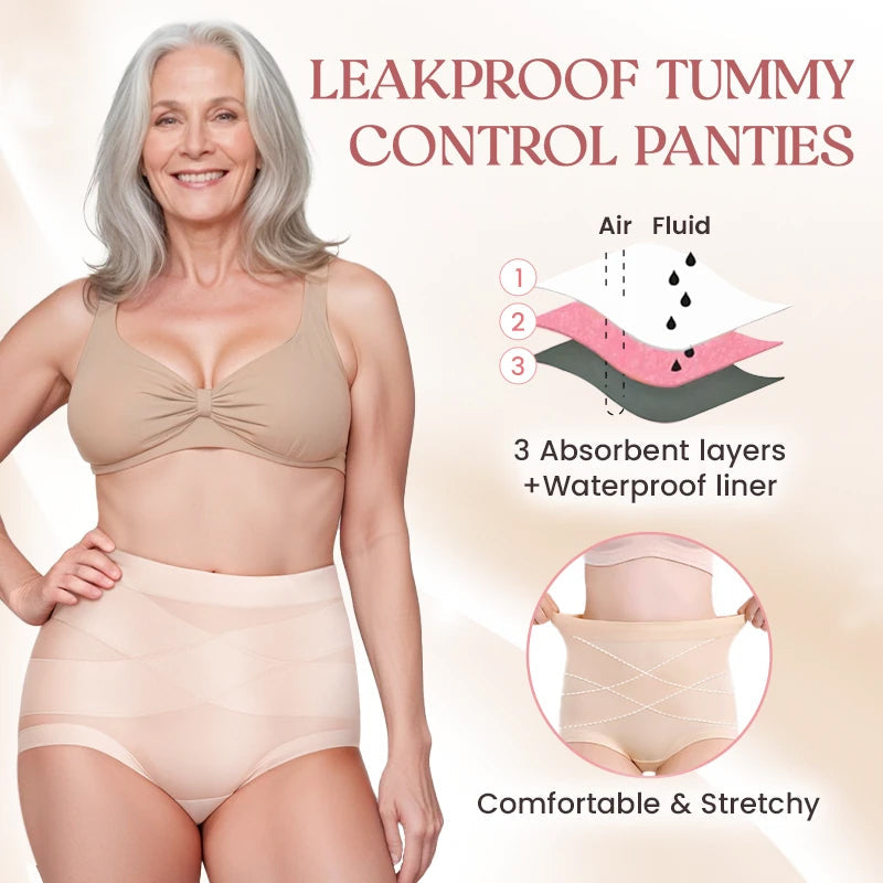 High Waisted Tummy Control Hip Lifting Breathable Panties