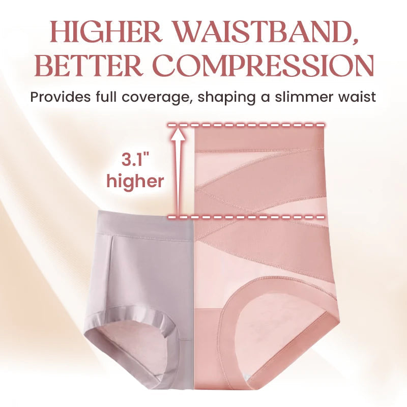 High Waisted Tummy Control Hip Lifting Breathable Panties