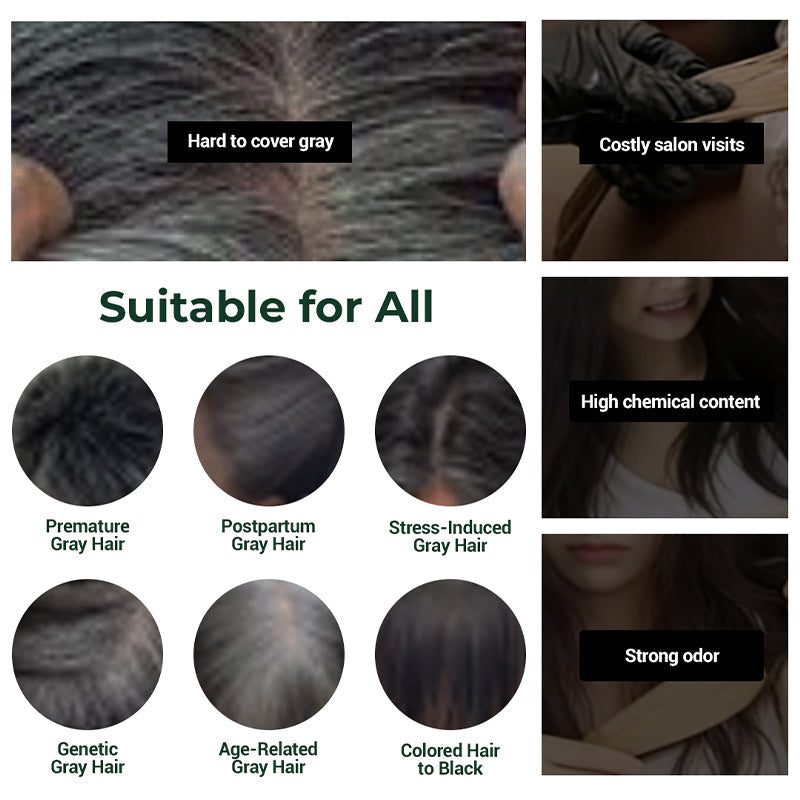 💆‍♀️ 50% OFF NOW! ✨ 2-in-1 Bubble Hair Color Kit – Root Touch-Up, Full Coverage & Salon Quality at Home 🎨