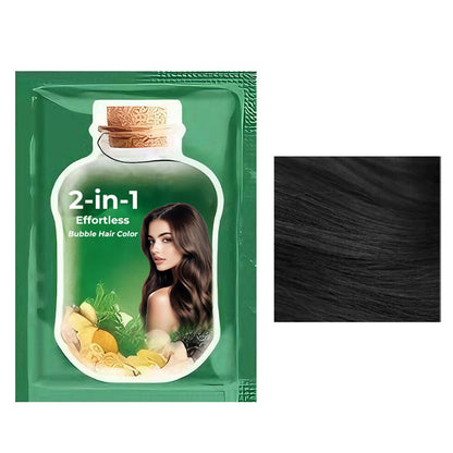 💆‍♀️ 50% OFF NOW! ✨ 2-in-1 Bubble Hair Color Kit – Root Touch-Up, Full Coverage & Salon Quality at Home 🎨