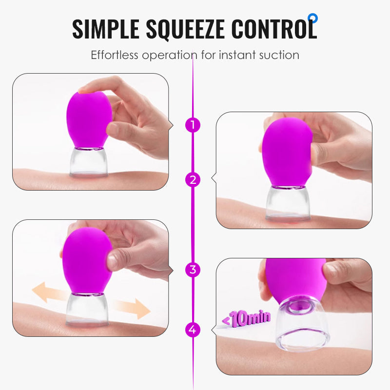 🎁Glass and Silicone Vacuum Suction Massage Cups