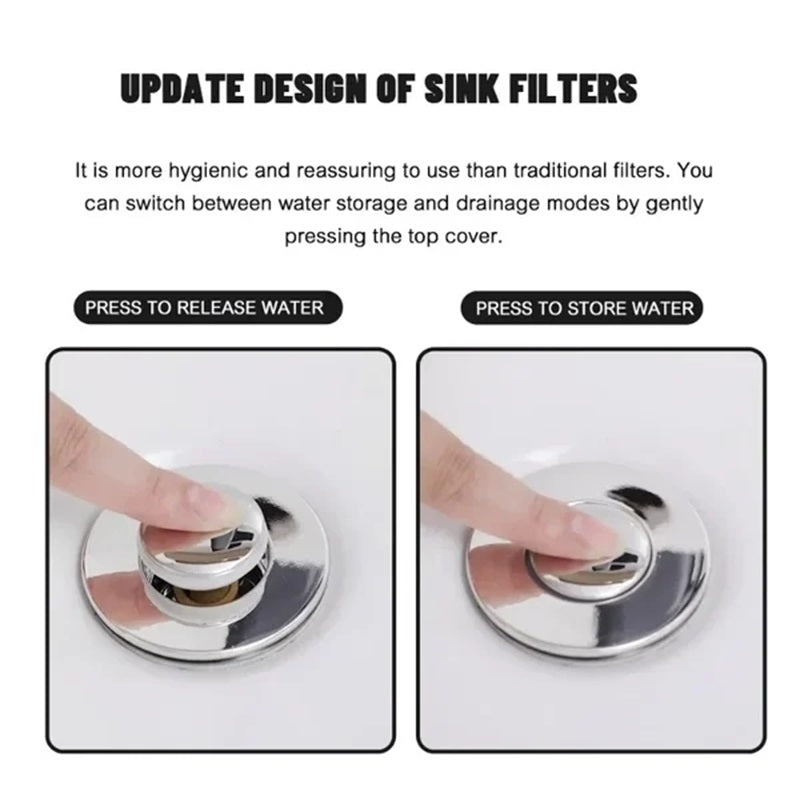🔥Stainless Steel Floor Drain Filter – Stop Hair Clogs Before They Start