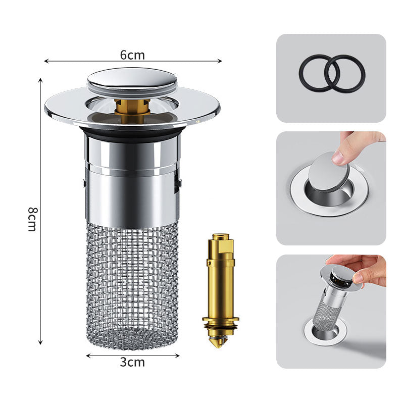 🔥Stainless Steel Floor Drain Filter – Stop Hair Clogs Before They Start