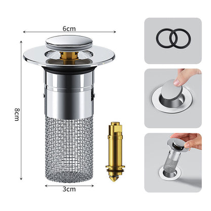 🔥Stainless Steel Floor Drain Filter – Stop Hair Clogs Before They Start