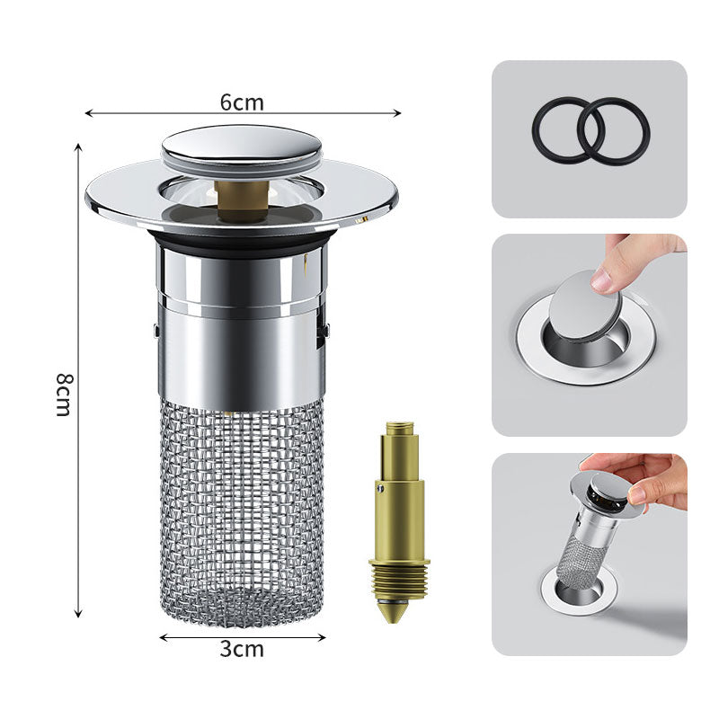 🔥Stainless Steel Floor Drain Filter – Stop Hair Clogs Before They Start